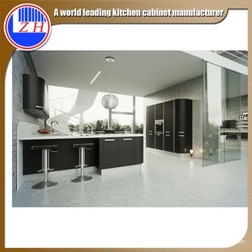 Black Custom L-Shaped Paint Colors Kitchen Cabinets